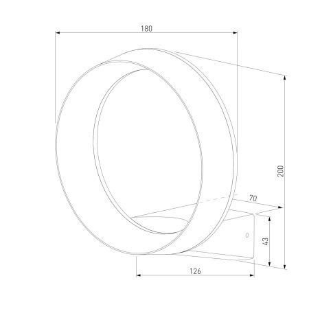Уличный настенный светильник Elektrostandard Ring 1710 TECHNO LED