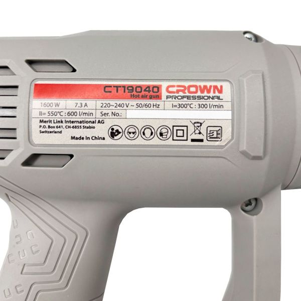 Фен технический CROWN CT19040