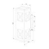 Уличный настенный светильник Elektrostandard Window 1405 TECHNO