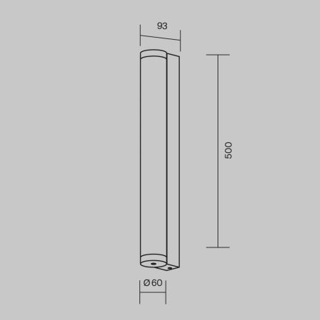 Уличный настенный светильник Outdoor O482WL-L16B3K