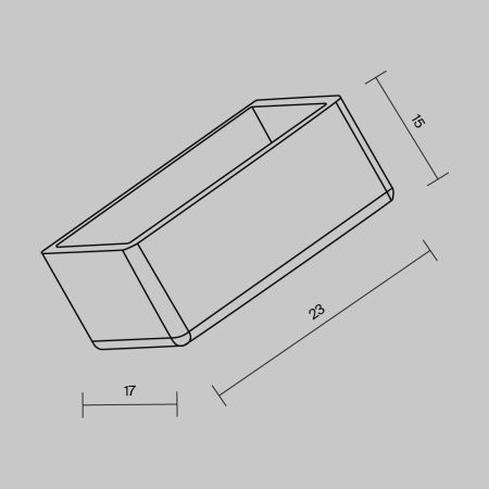 Комплектующие для уличной трековой системы Maytoni Elasity O-TR001-SEC белый