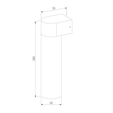 Парковый светильник Elektrostandard Nork 35187/D