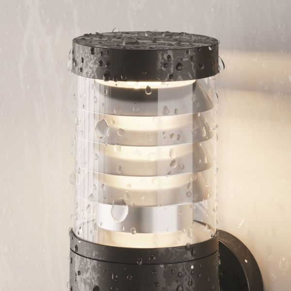 Уличный настенный светильник Outdoor O439WL-L12GF3K