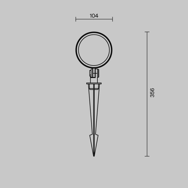 Ландшафтный светильник Outdoor O495FL-L25B3K