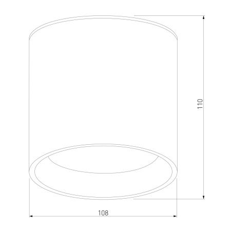 Уличный потолочный светильник Elektrostandard Light LED 35132/H черный