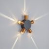 380653 Светильник DITO 5х1W LED 550LM G ЧЕРНЫЙ/ЗОЛОТО 4000K