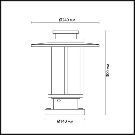 Парковый светильник Odeon Light Mito 4047/1B