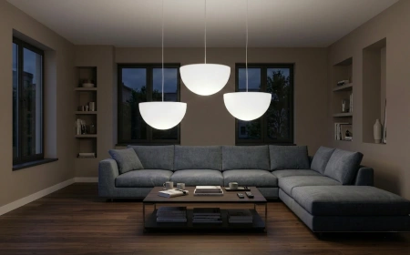 Подвесная светящаяся полусфера Halfmoon 220V 30 см White