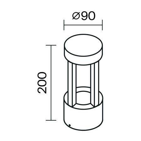 Уличный настенный светильник Outdoor O458WL-L9GF3K