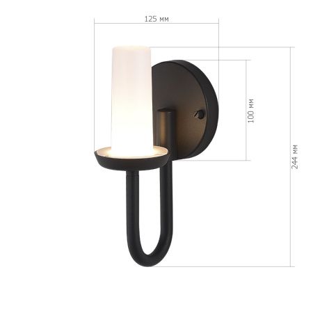 SL9539.701.01 Светильник уличный настенный ST-Luce темно-серый LED 1*3W 3000K CANDLE