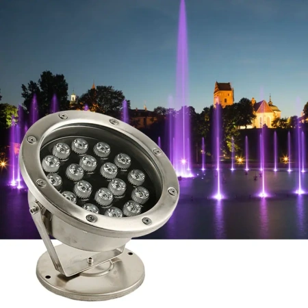 Светильник подводный, UG1461 LED 18W AC12V МУЛЬТИ/RGB+RF*