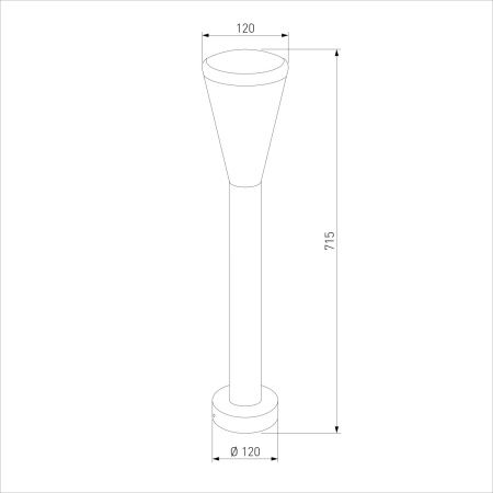 Ландшафтный светильник Elektrostandard Cone 1417 TECHNO