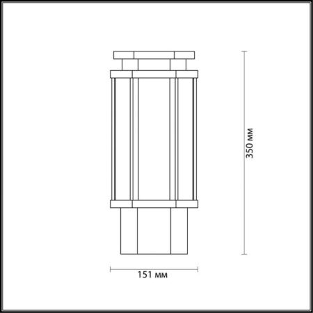 Парковый светильник Odeon Light Gino 4048/1B
