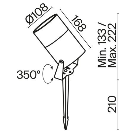 Ландшафтный светильник Outdoor O050FL-L15W3K