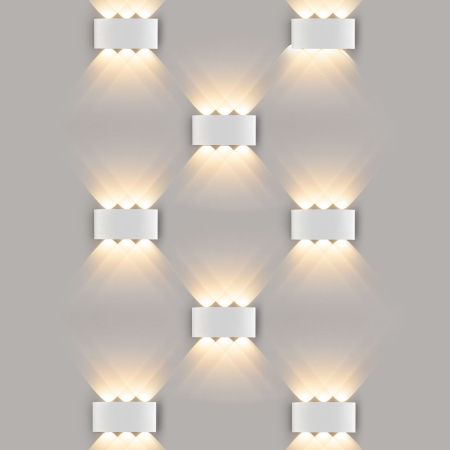Уличный настенный светильник Elektrostandard Twinky 1551 TECHNO LED белый