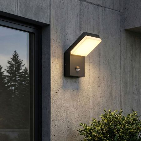 Уличный настенный светильник с датчиком движения Elektrostandard Sensor 1541 TECHNO LED 3000K