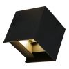 SL9513.401.01 Светильник уличный настенный ST-Luce черный/черный LED 1*10W 2700K BRIK