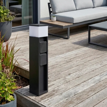 Уличная розетка со светильником, G3120 LED+WiFi