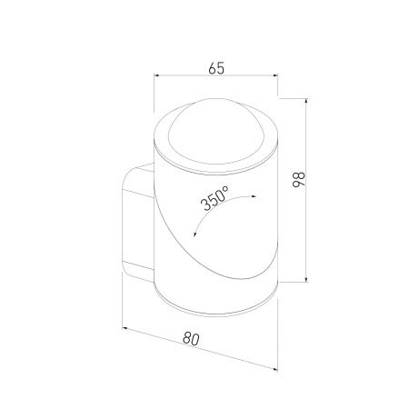 Уличный настенный светильник Elektrostandard Gira 35127/U